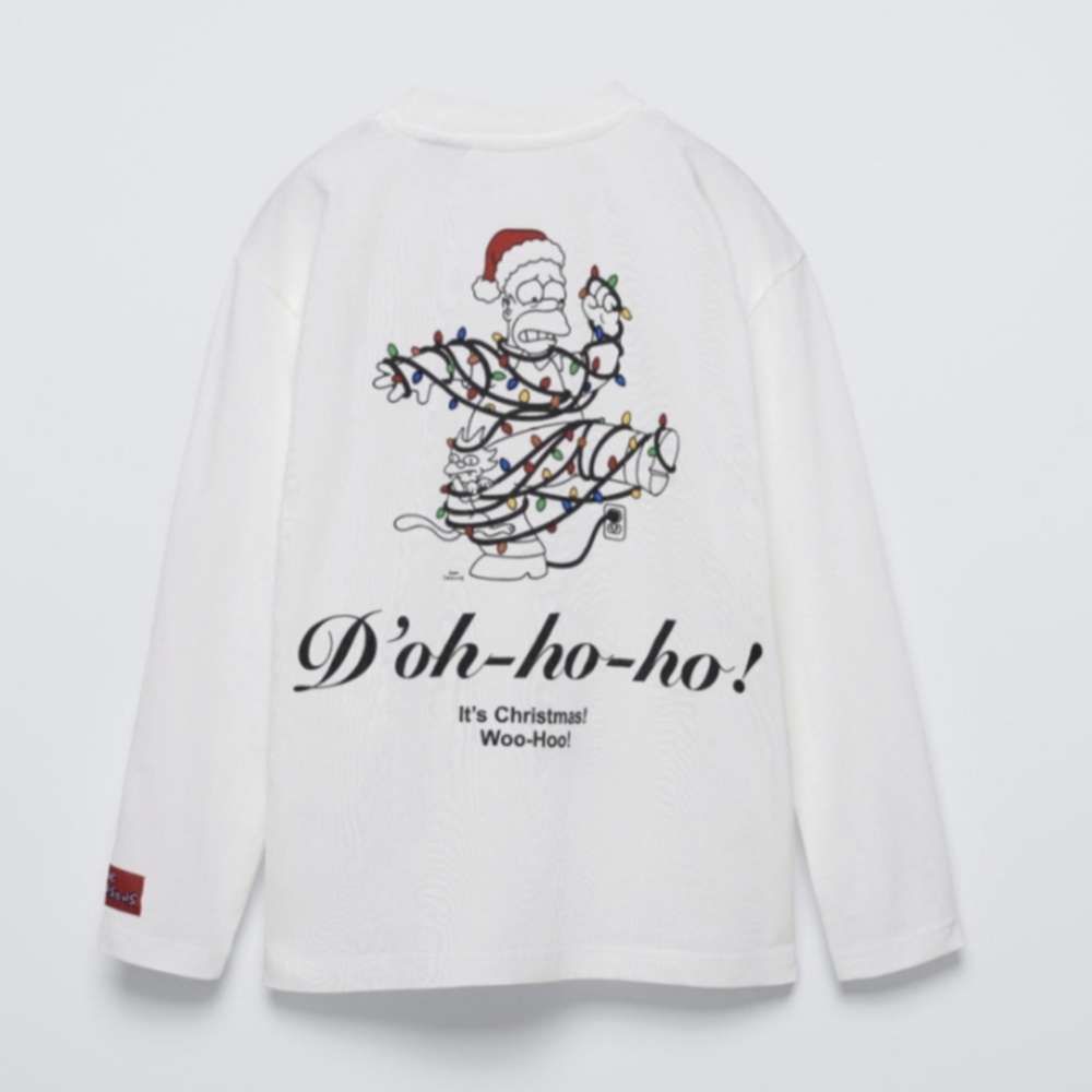 Zara Simpsons Holiday Kids Shirt Size 6-7